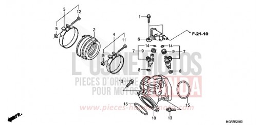 INJECTOR/INTAKE MANIFOLD VT750SB de 2011